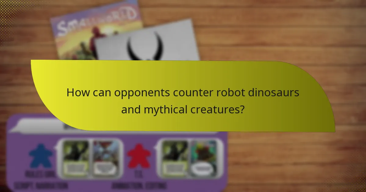 How do robot dinosaurs and mythical creatures synergize?