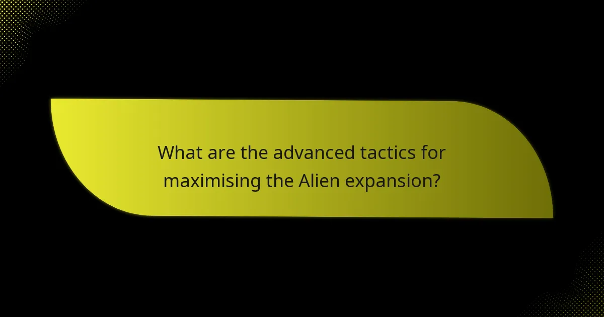 How can players develop strategies using the Alien expansion?