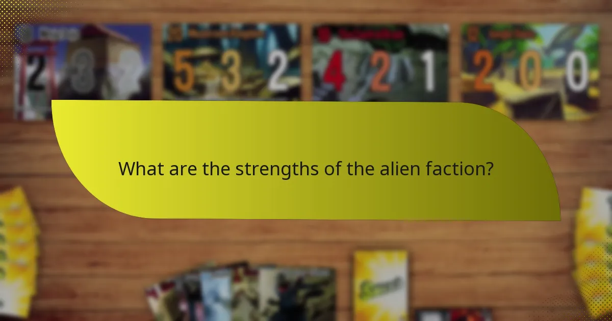 What strategies does the alien faction employ?