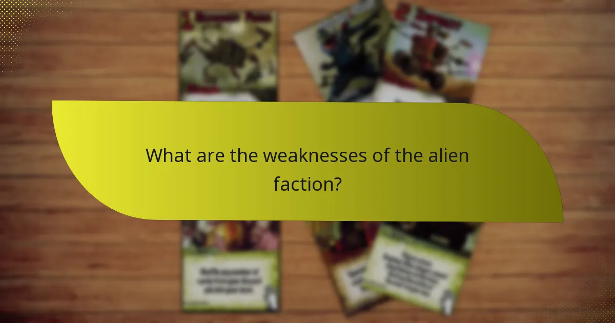 How does the alien faction compare to others?