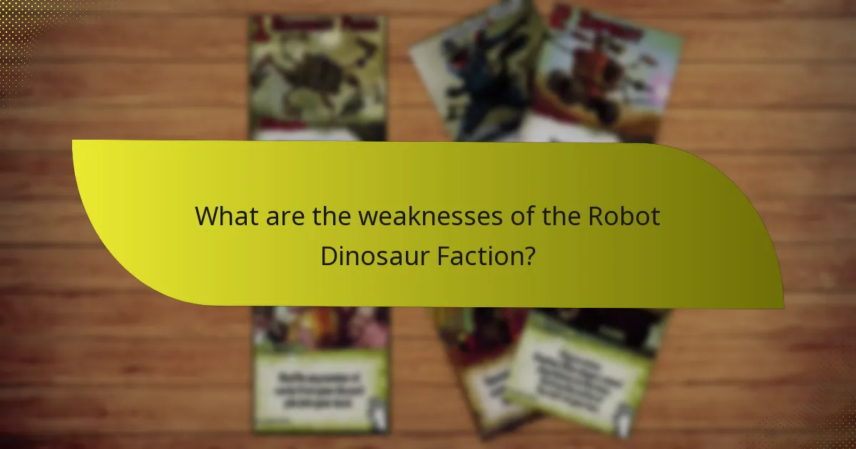 How does the Robot Dinosaur Faction compare to other factions?