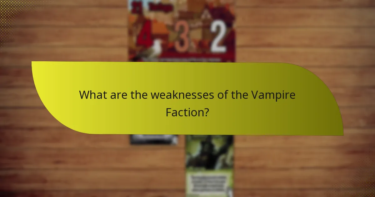 Which other factions compare to the Vampire Faction?
