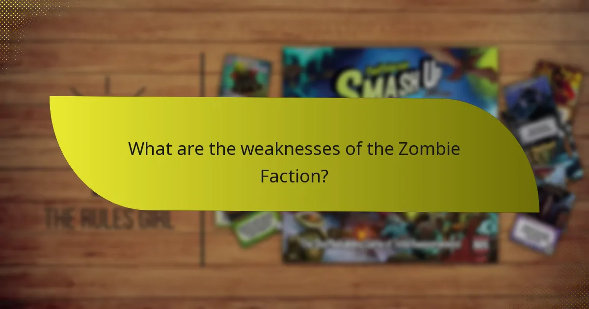 How does the Zombie Faction compare to other factions?