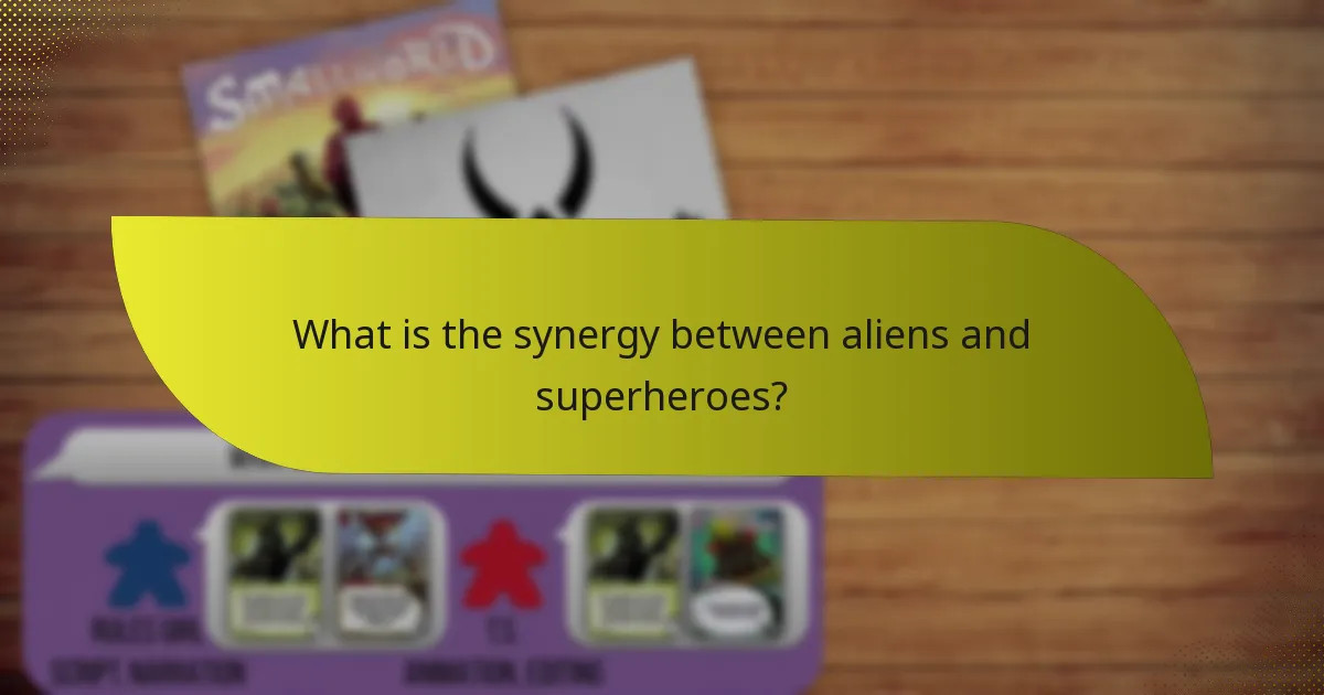 Which alien and superhero combinations are the most popular?