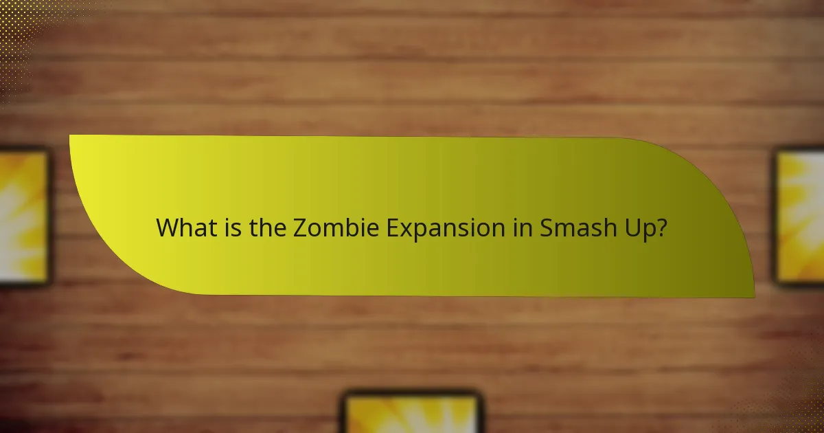 How does the Zombie Expansion compare to other expansions?